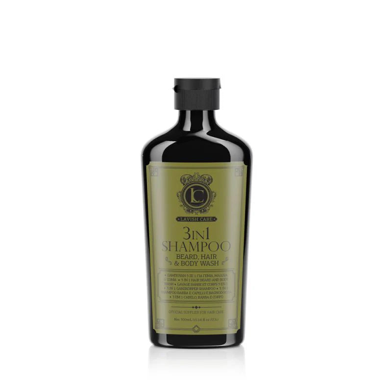 3in1 Shampoo για μαλλιά, γενειάδα και σώμα - 300ml