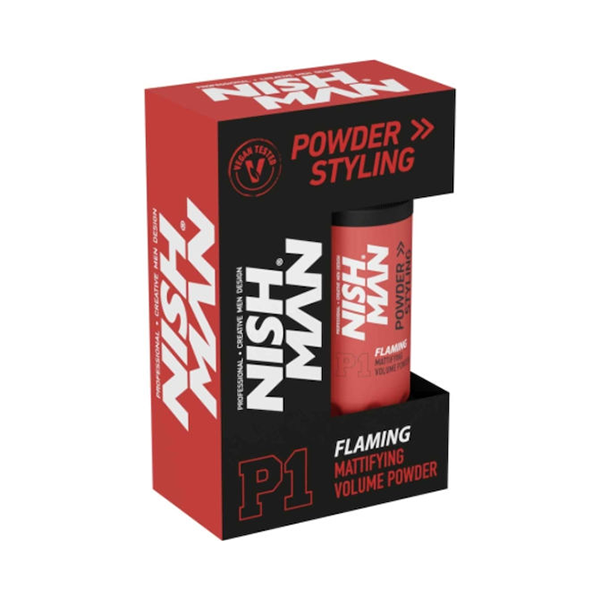 Πούδρα Μαλλιών Nishman Mattifying Volume Powder P1 Light Hold Flaming