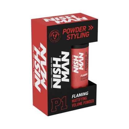 Πούδρα Μαλλιών Nishman Mattifying Volume Powder P1 Light Hold Flaming